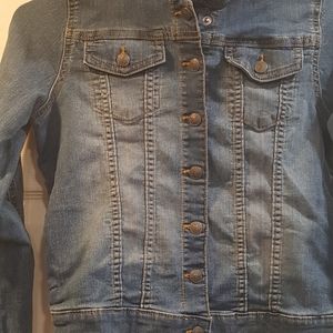 Dark blue denim jean jacket